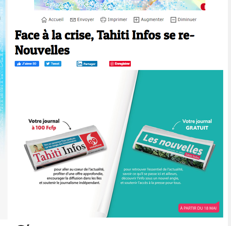 lelycharlie's tweet photo. Ca bouge dans la presse en #Polynésie
https://t.co/vyThQlAgYz https://t.co/EE8rqAg3SO