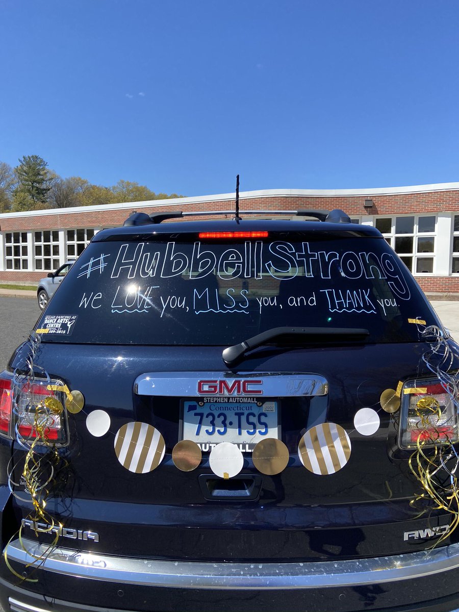 Thank you all for joining the Hubbell Hounds in our reverse car parade celebration!!! We miss all of you so much!!!!! 🐾 💙 🐾 💙 🐾 💙 <a href="/bristolallheart/">Bristol, Connecticut</a> <a href="/kmcbones/">Catherine Carbone</a> <a href="/MichaelDietter/">Michael Dietter</a> <a href="/EducateCT/">CT Dept of Education</a> <a href="/BPSTeachLearn/">BPSTeachLearn</a> <a href="/BristolCTSchool/">Bristol Public Schools</a>
