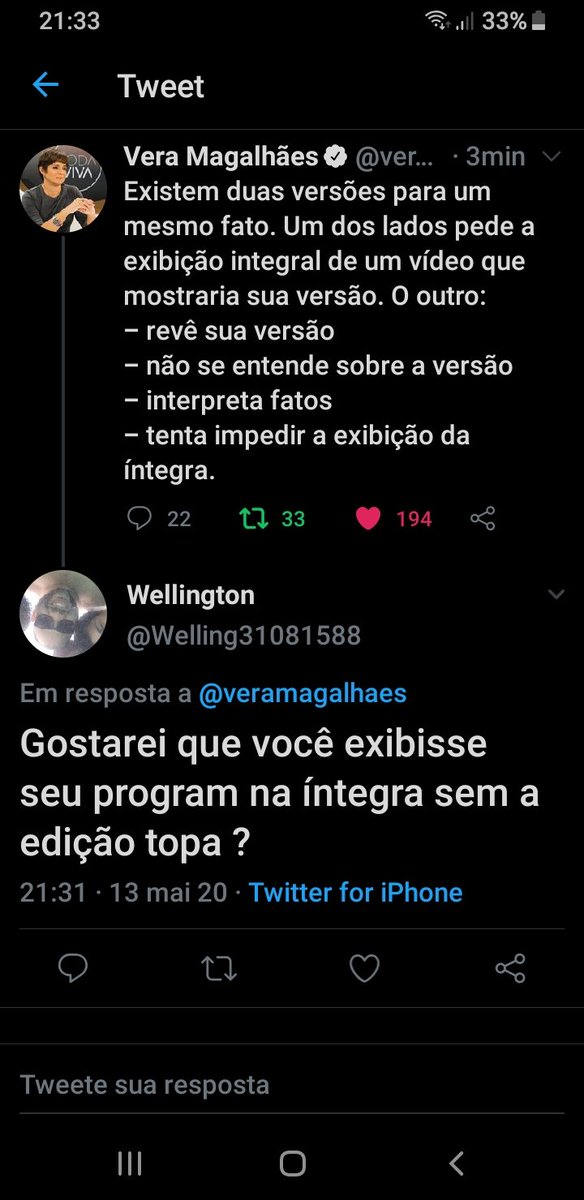 RodsKirschner's tweet photo. @veramagalhaes Identifique o robô, confirme o robô e bloqueie o robô. https://t.co/b6qz5YvXy6