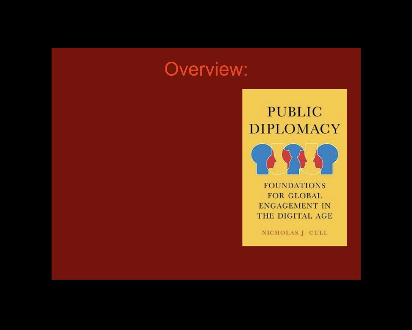 Excited to have an opportunity to participate in the webinar on Public Diplomacy Foundations & Future organized by  @USC ‘s  @PublicDiplomacy and conducted by  @NickCull! Dr. Cull discussed priorities, issues and dangers withing the field and practice of the PD.