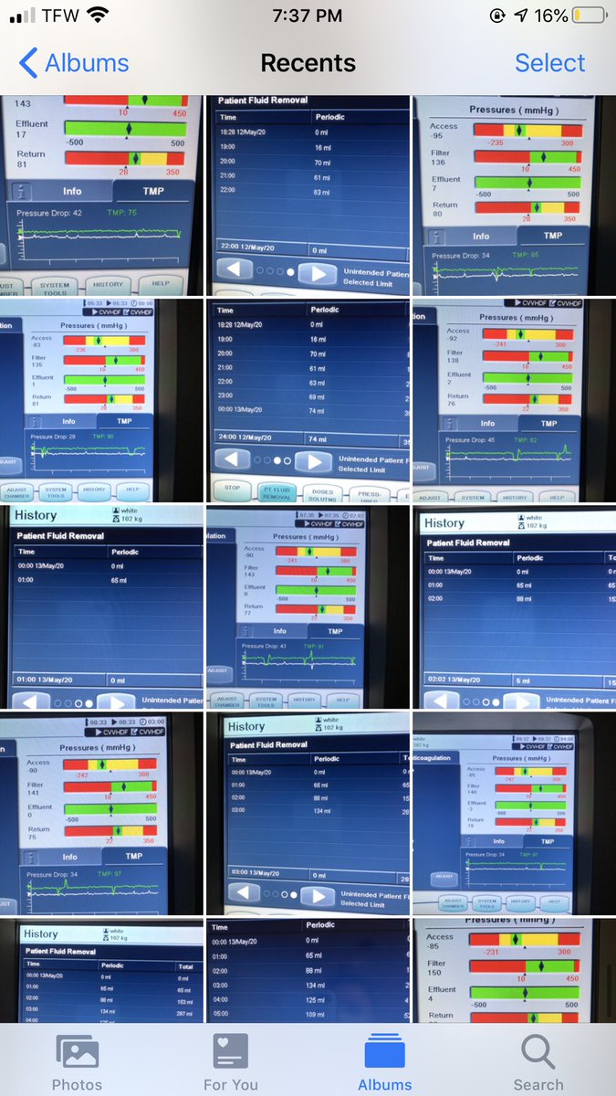 sarahnheller's tweet photo. You know you’re an ICU nurse when this is your camera roll #iykyk https://t.co/E4B0paFYQh