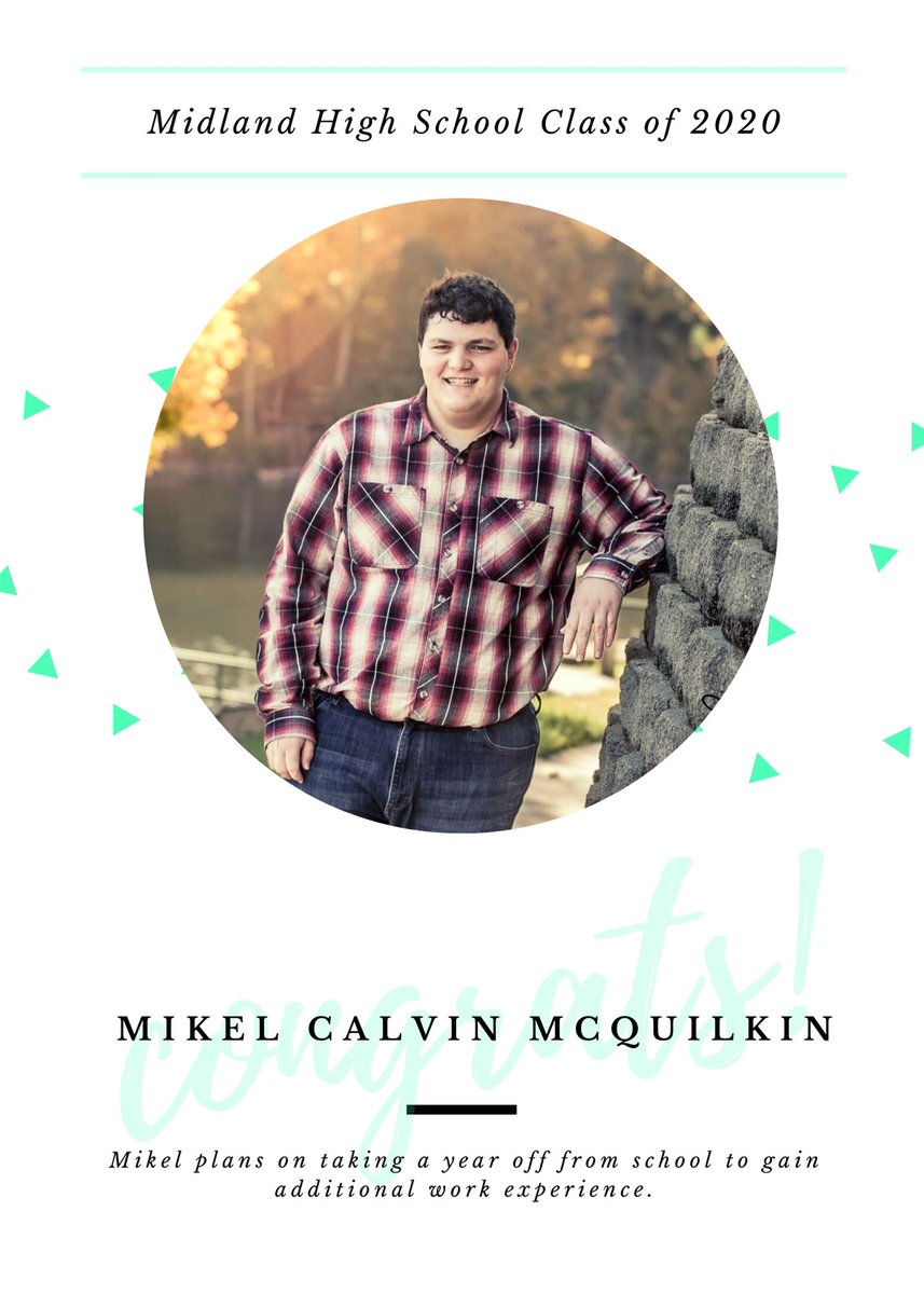 MHSBusiness105's tweet photo. Day 8 of MHS Class of 2020 Graduation Announcements . . .
Congratulations!
#twolves7pride
#twolves7prideMHS https://t.co/tvY2paMaqK