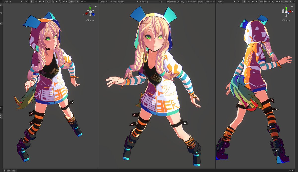 nD_ntny's tweet image. URP版UTS2(リリース候補版)セットアップバージョン( ˘ω˘ )HDRPとは違うけどやっぱしっくりくる感じあるね
#unitychan