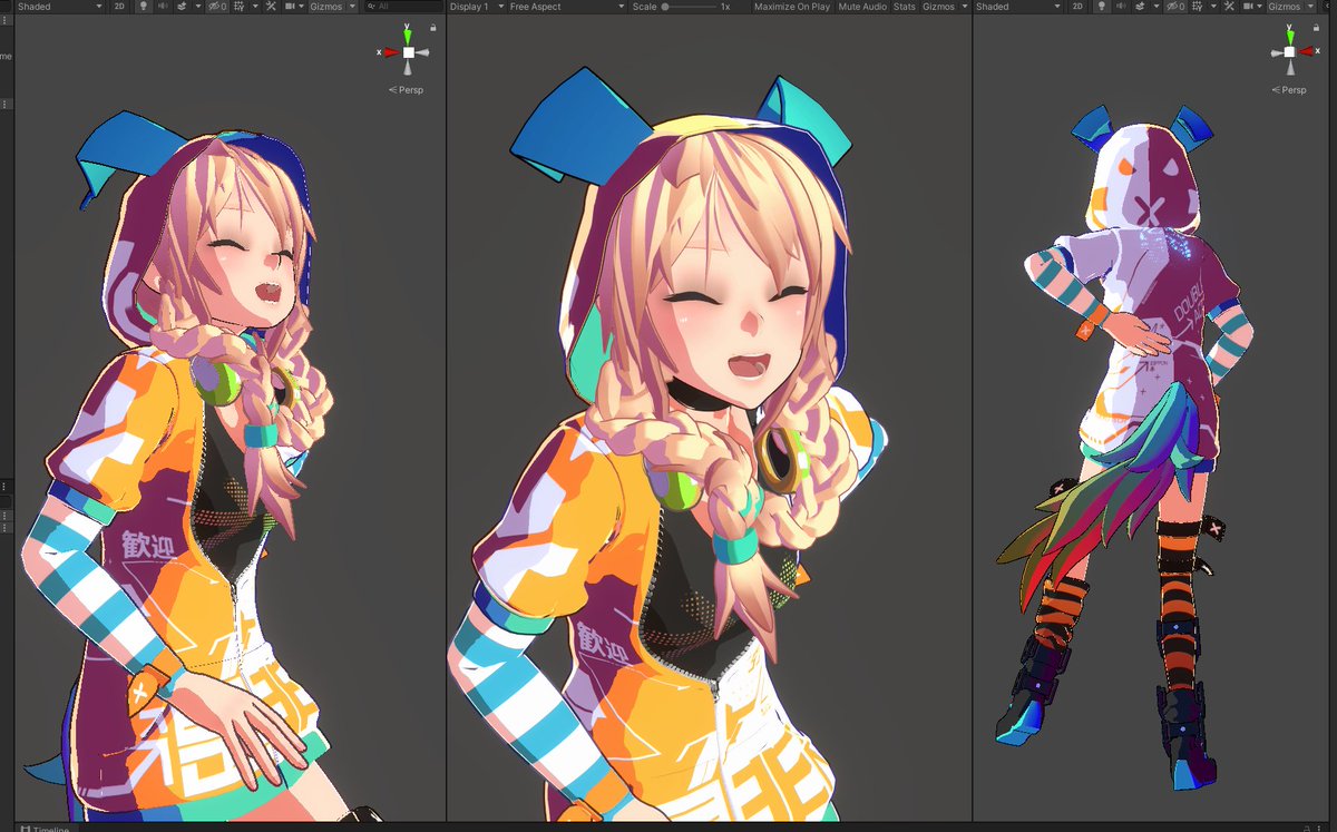 nD_ntny's tweet image. URP版UTS2(リリース候補版)セットアップバージョン( ˘ω˘ )HDRPとは違うけどやっぱしっくりくる感じあるね
#unitychan