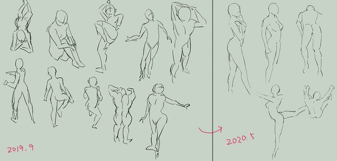 #クロッキー
けっこう上達したのでは!?🥺 