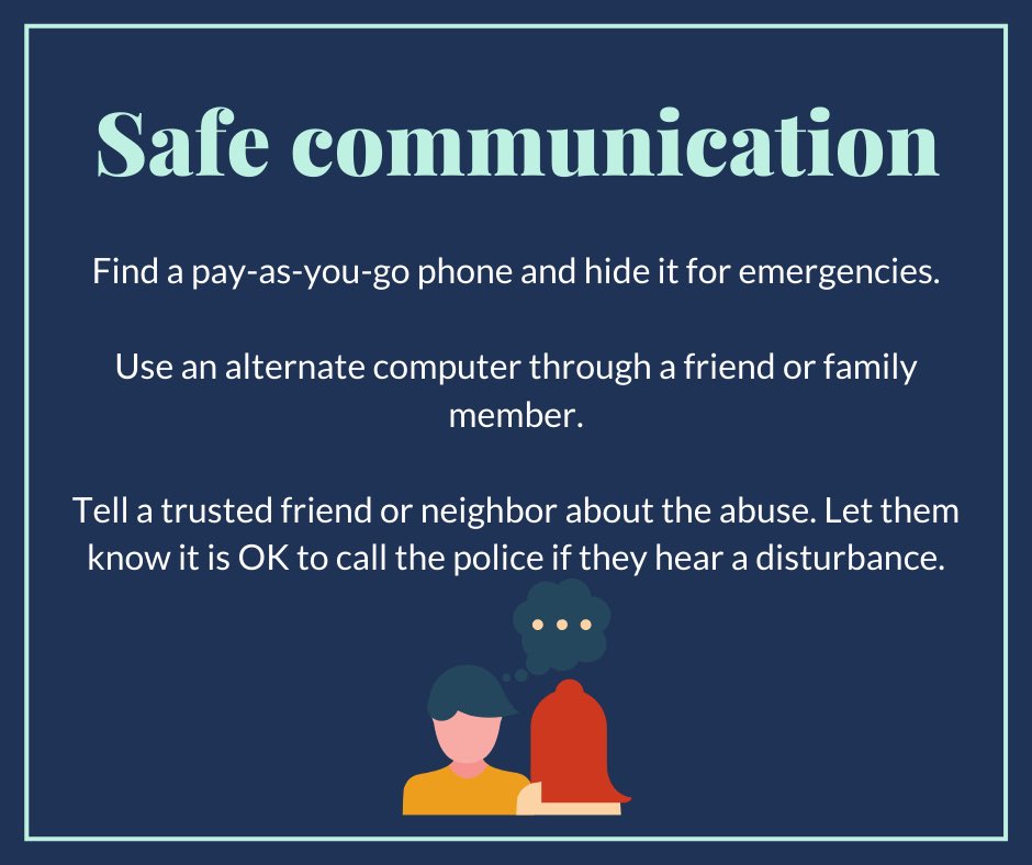 You can also call the National DV Hotline 24/7 at 1-800-799-7233 or 1-800-787-3224 for TTY, or if you’re unable to speak safely, you can log onto  http://thehotline.org  or text LOVEIS to 22522. (3/6)