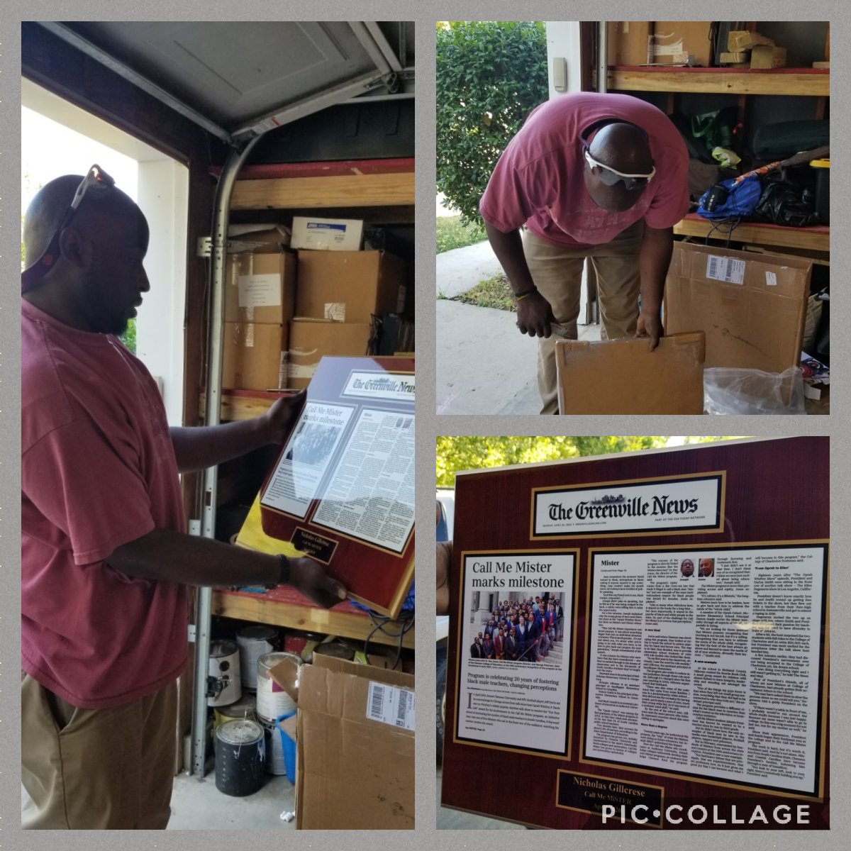 MisterG1906's tweet photo. Such an honor to receive this special gift from Dr. Roy Jones and @THECALLMEMISTER program in recognition of 20 years of Servant Leadership. #PlantingSeedsOfDignity #teamworkmakesthedreamwork https://t.co/UYnyLy2qzD