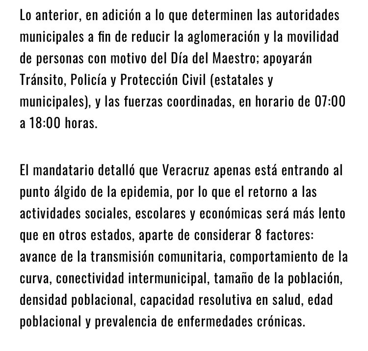 draelylm's tweet photo. Siguen las medidas vs #Covid_19mx Del 14-17 de mayo se ejercerán medidas similares a la semana pasada... centro cerrado de #Xalapa con filtros y vigilancia de negocios https://t.co/MonKffRFvw