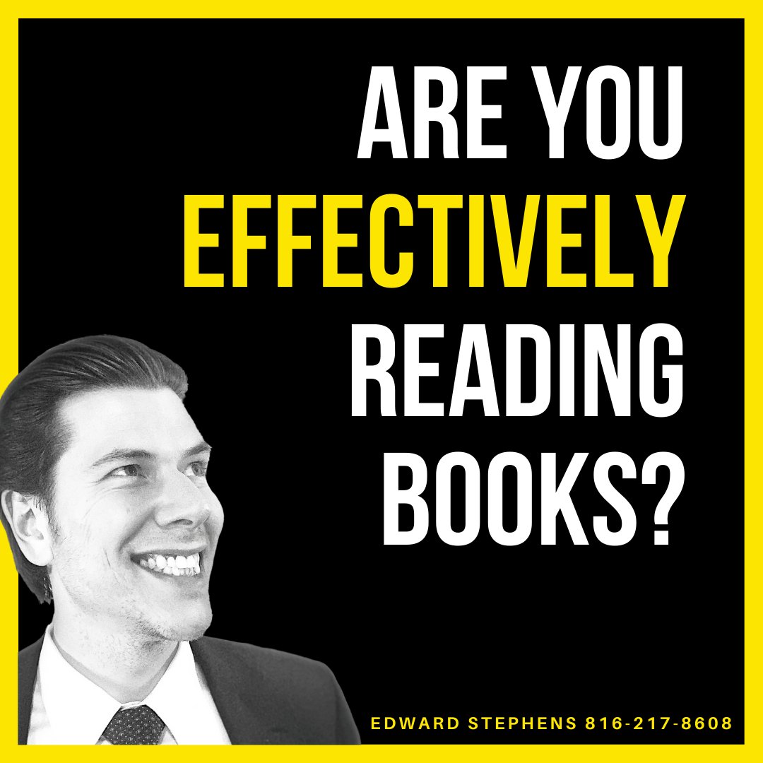 EdwardSellsKC's tweet photo. Every time you read a book (real estate book, self development book, or even a book for pleasure) train yourself to look for a million dollar idea. You'll be surprised what jumps out at you while reading!
#EdwardStephens #Realtor https://t.co/OcXshE30zN