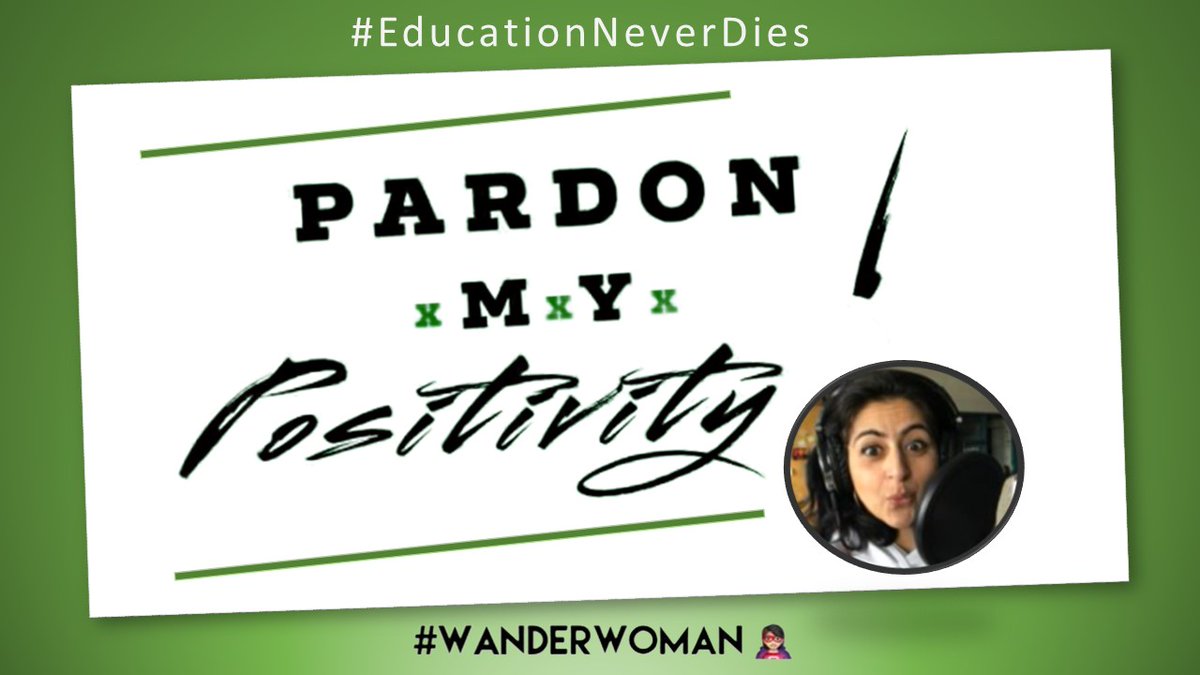 Thanks for a great chat everyone! 

#PardonMyPositivity #PardonMyFeedback 
'InspireDontRequire' 

Thanks you @EduNeverDies team for always supporting!

Thanks to @henneld_edu for hookin me up with a PMP card! @mrbravo365 - let's see you try and swipe this! 

#EducationNeverDies