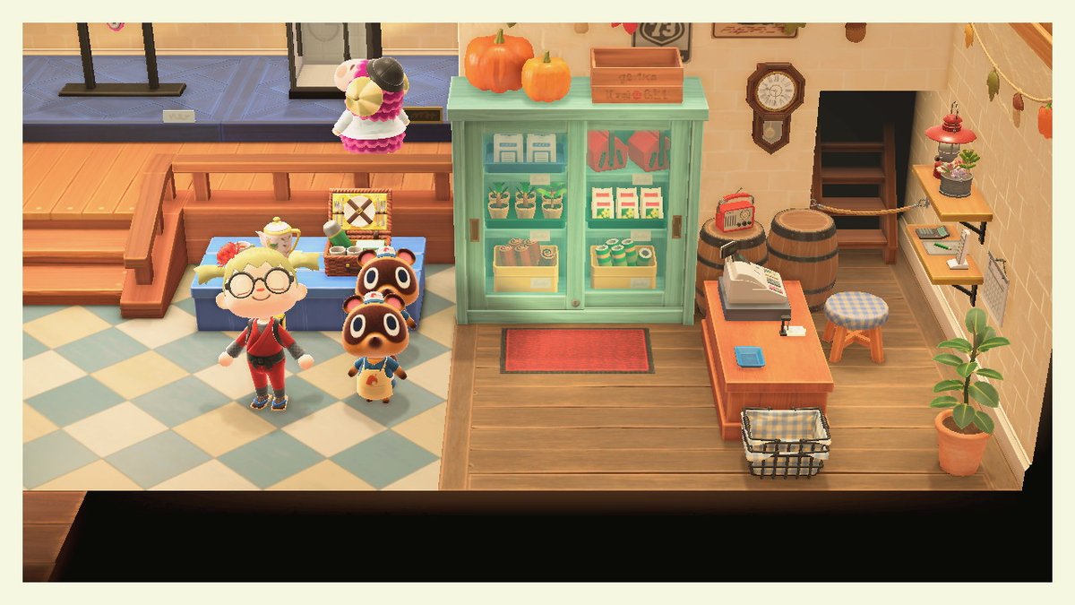mayu_nyo's tweet photo. タヌキ商店でっかくなったどー #どうぶつの森 #AnimalCrossing #ACNH #NintendoSwitch https://t.co/GRZtAe0mz2