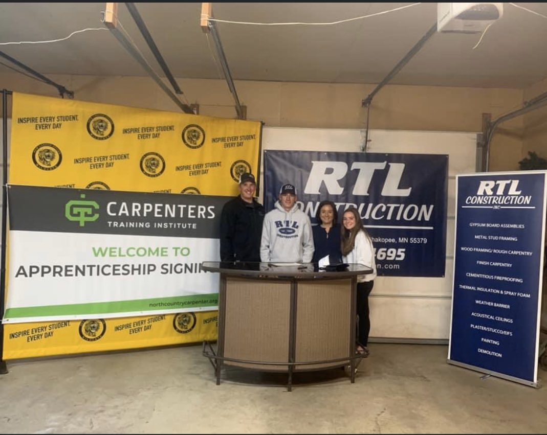 RTL_Const's tweet photo. Welcome to the team Lucas! Congratulations on your graduation and starting your new career as a carpenter. Another 2nd generation RTL team member. #RTLFamily https://t.co/G3rQeGLipO