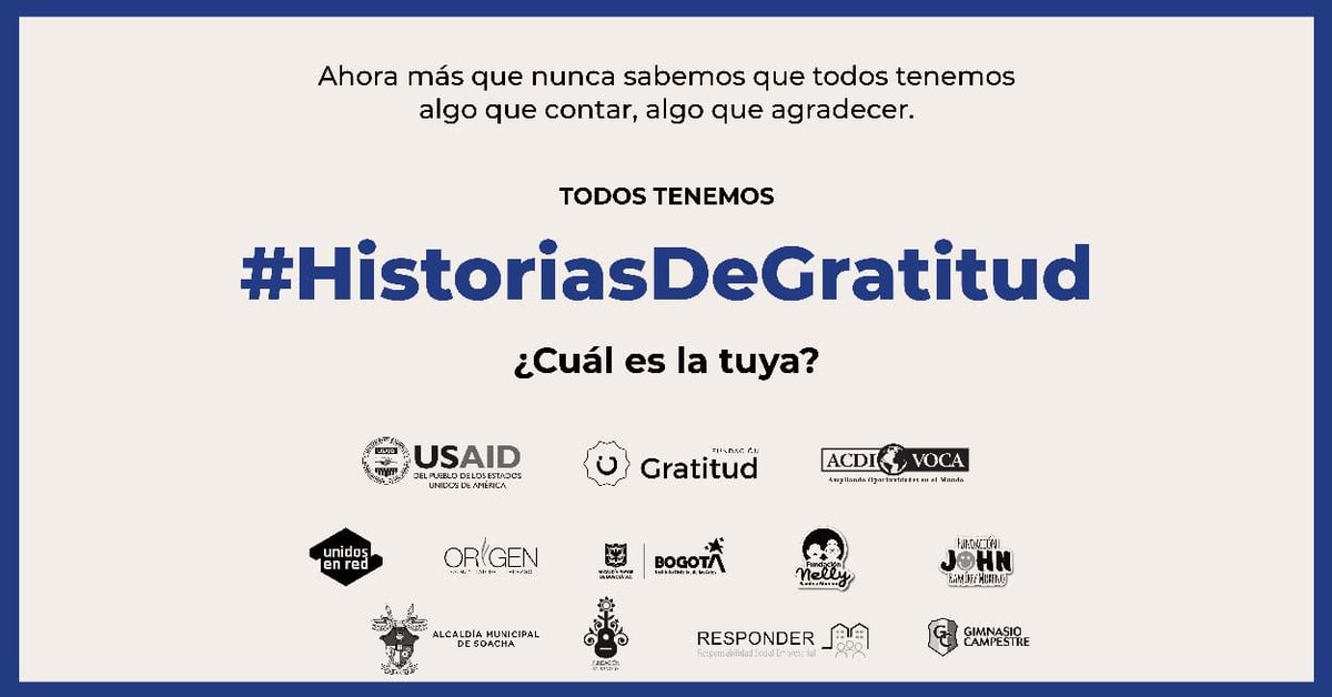 Fonseca's tweet photo. Contar nuestras historias nos ayuda a superar lo malo y a unirnos en torno a nuestra vulnerabilidad. ¿En estos días tienes algo que contar, algo que agradecer? Cuéntanos tú historia utilizando #HistoriasDeGratitud
#GimnasioCampestre #RamirezMoreno https://t.co/yti1olAPul