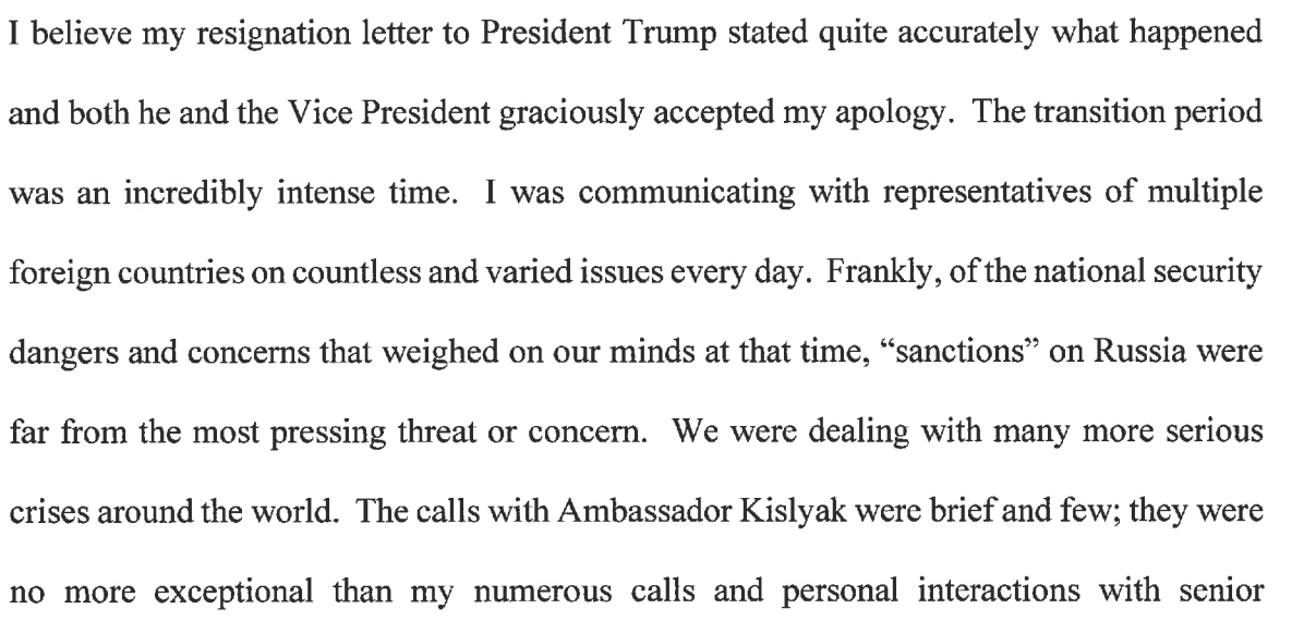 This passage, abt all the other people he had allegedly more interesting convos with, is probably not true. But it's interesting given today's unmasking faux scandal.