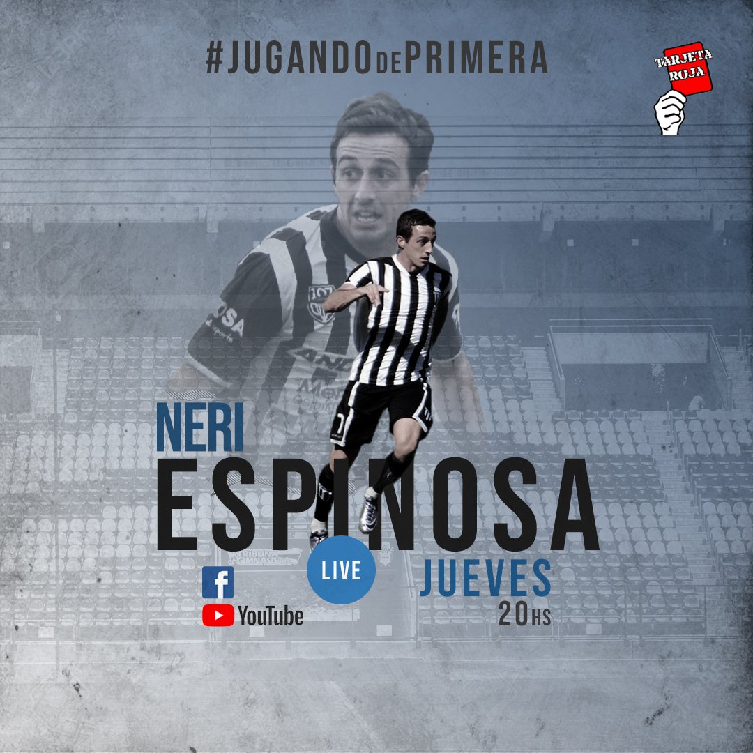 Este jueves, en #JugandoDePrimera , <a href="/PabloOlivarez9/">Pablo Olivarez</a> y un encuentro virtual con Neri Espinoza .
A las 20 en nuestra página de Facebook.

#sanmartinmontecoman #villaatuel #sportivopedalclub #gimnasiadelaplata #pacifico #gimnasiamendoza #SanRafael #Mendoza