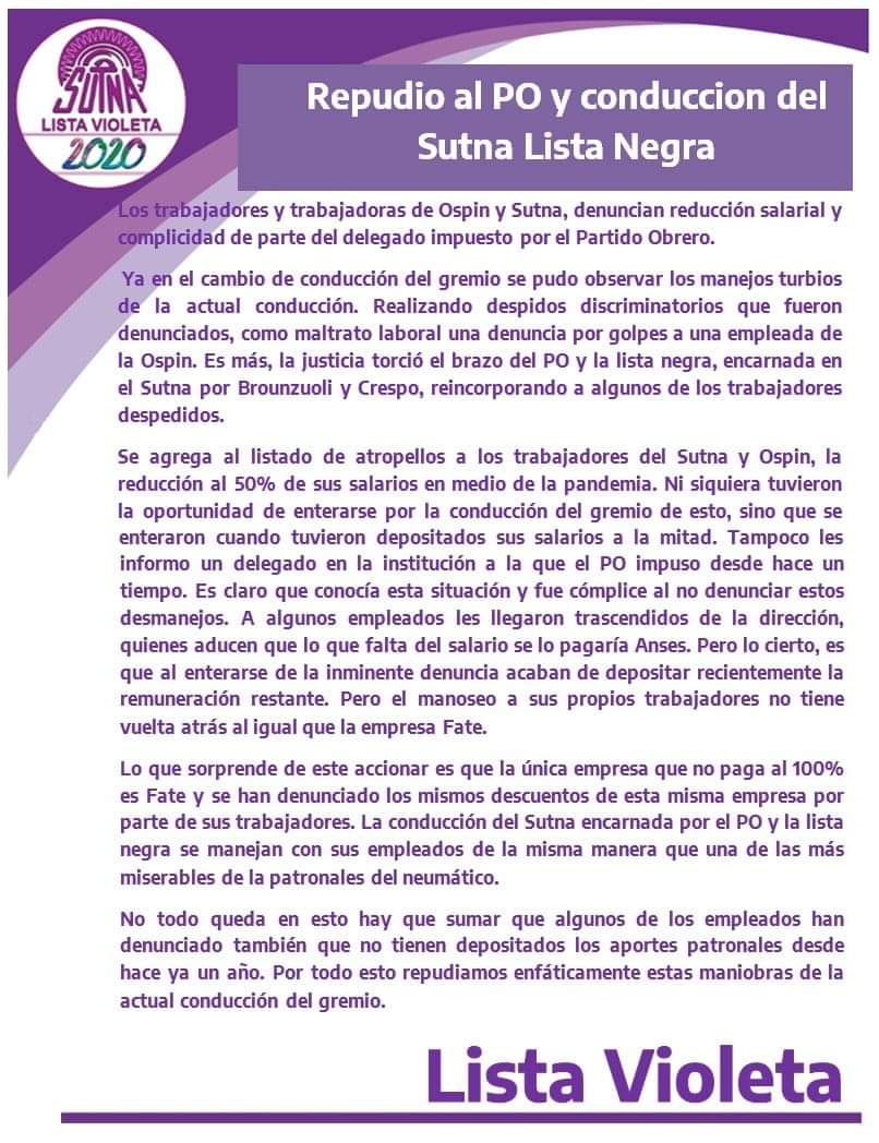excepcionradio's tweet photo. #Gremiales || Trabajadores del #Sutna y #Ospin denuncian rebaja de salarios y maltrato laboral |
Aquí el comunicado ⤵️ https://t.co/KzYxaTdC3c