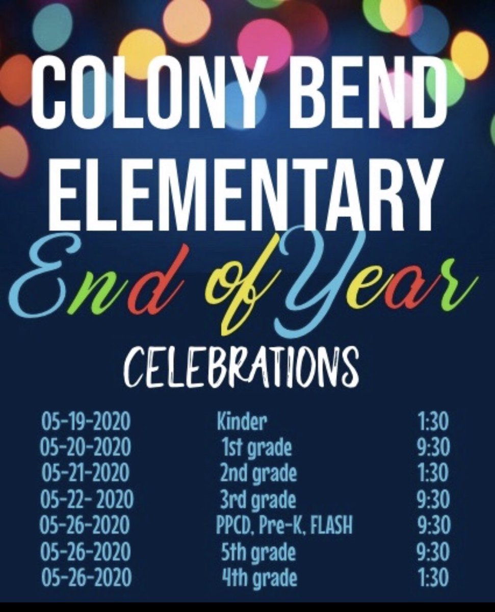 Colony Bend Elementary tweet media