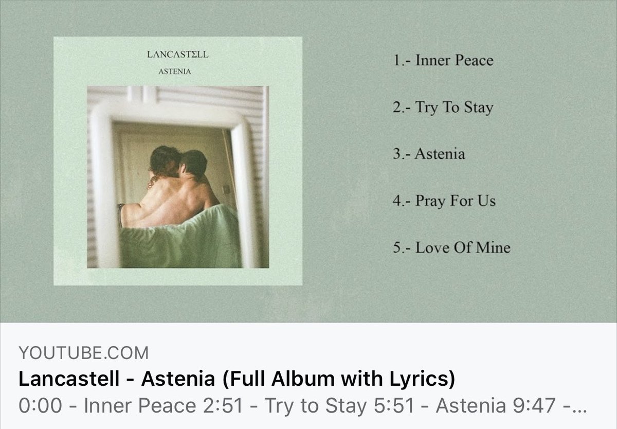 lancastell's tweet photo. Hicimos este lyric video para el nuevo EP, disfrútenlo!
https://t.co/uJexKhIhDj https://t.co/KHIhADAwjp