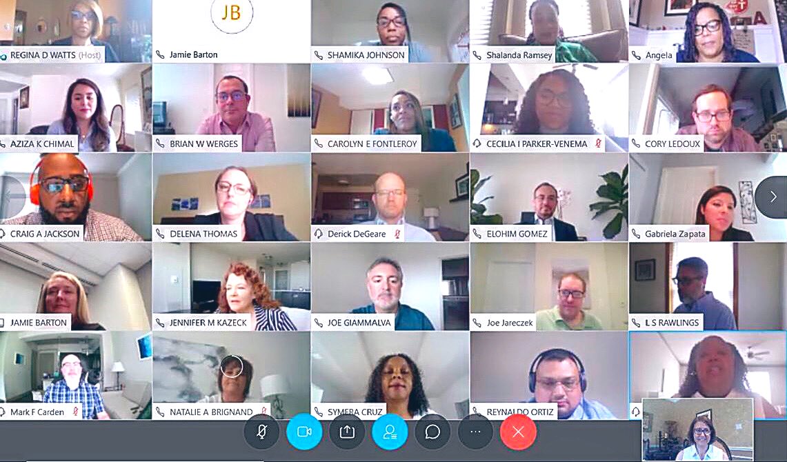 Shout out to <a href="/4jbar/">Jamie Barton</a> &amp; Rachel Simon for our Success Sync today as our #LevelUp2020 crew got to share how things are #growing in their assignments &amp; chat with these awesome #Womenwholead! #LifeAtAtt #LevelUpCustCare #ConnectedTogether #EmployeeDevelopement #LeadershipDevelopment