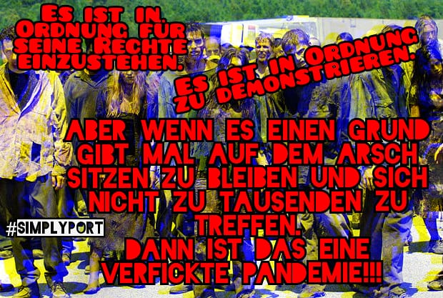 PortSimply's tweet photo. #COVIDー19 #Deutschland #Covidioten #COVIDIOTS #dax18 https://t.co/Tugsf1Srp1