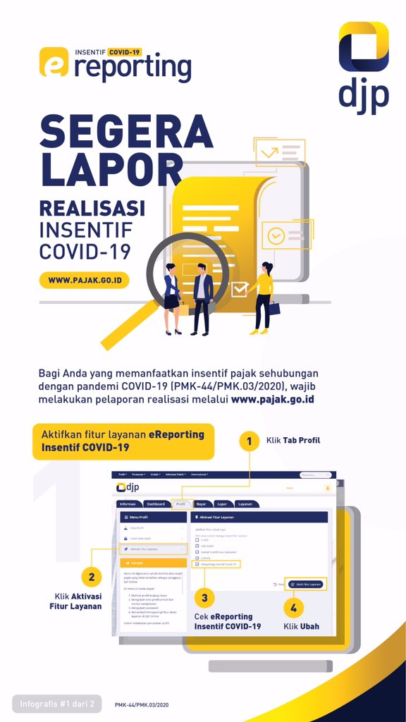 Pajakkitauntukkita On Twitter Pagi Kak Bagi Wajib Pajak Yang Memanfaatkan Insentif Pajak Pph Pasal 21 Maupun Pph Final Ditanggung Pemerintah Dtp Aplikasi Pelaporan Realisasi Sudah Tersedia Di Https T Co Qmiuiucwb4 Caranya Silakan Disimak Di