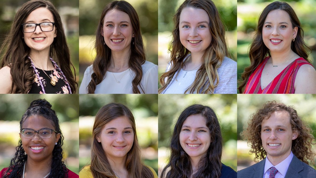 ULLafayette's tweet photo. Congratulations to our Spring 2020 Outstanding Graduates! Sarah Caswell, Sarah Frey, Rachel Lautigar, Loryn LeBlanc, April Pruitt, Franziska Riepl, Maranda Wiltz and Overall Outstanding Graduate Kyle Zappi. 🎓❤️🤟 #RaginGrads https://t.co/hFEyuDrKAe https://t.co/G0C2hDTKdF