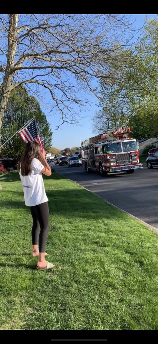 katieshanny's tweet photo. Celebrating Senior Day at Home for @kristenshanahan with the help of Sachem East Lacrosse Teammates and the Holbrook FD. @SachemSchools @sachemhseast @ARROWNATIONEAST @KMaherNews12 @Gregg_Sarra @NewsdayHSsports @SachemReport https://t.co/Q55gIgohtw