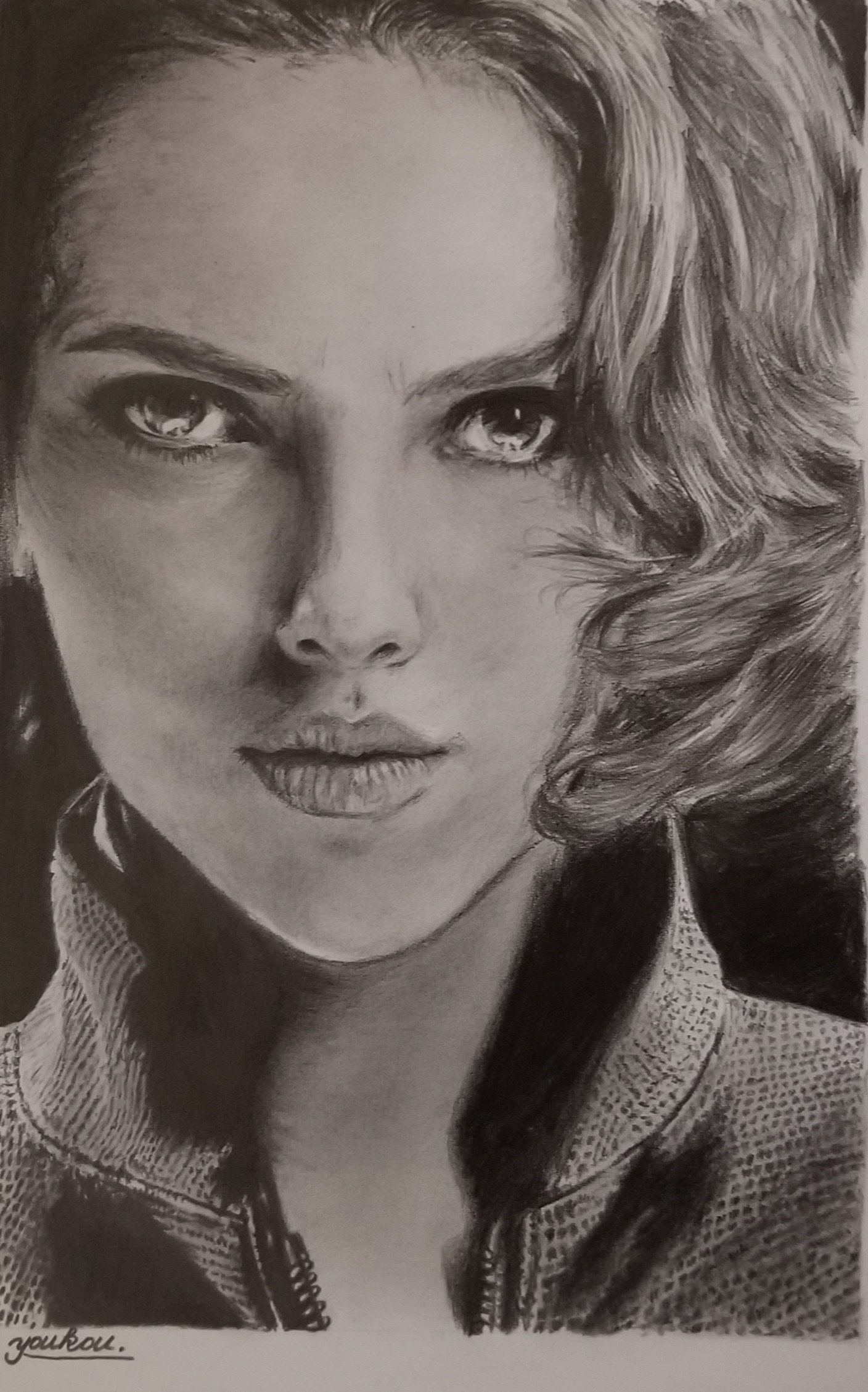ようこう 鉛筆画家 俺の描いた髪の毛を見てくれ 髪の毛はこんな感じで 鉛筆画 小松菜奈 スカーレット ヨハンソン 中条あやみ 高山一実 T Co R2rrst4ofc Twitter