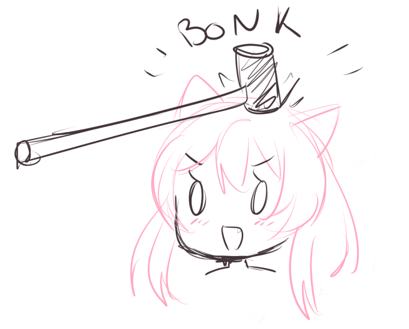NyanNyanners's tweet photo. thank u for watching stream here is a picture of me being hit on the head with a sledgehammer https://t.co/HGfNpL77Xa