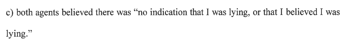 As noted, it appears Covington had already told Flynn that Jr's exposure was real. Which makes this muddled, not least bc lying well is not a defense to lying knowingly, which other witnesses would have backed.