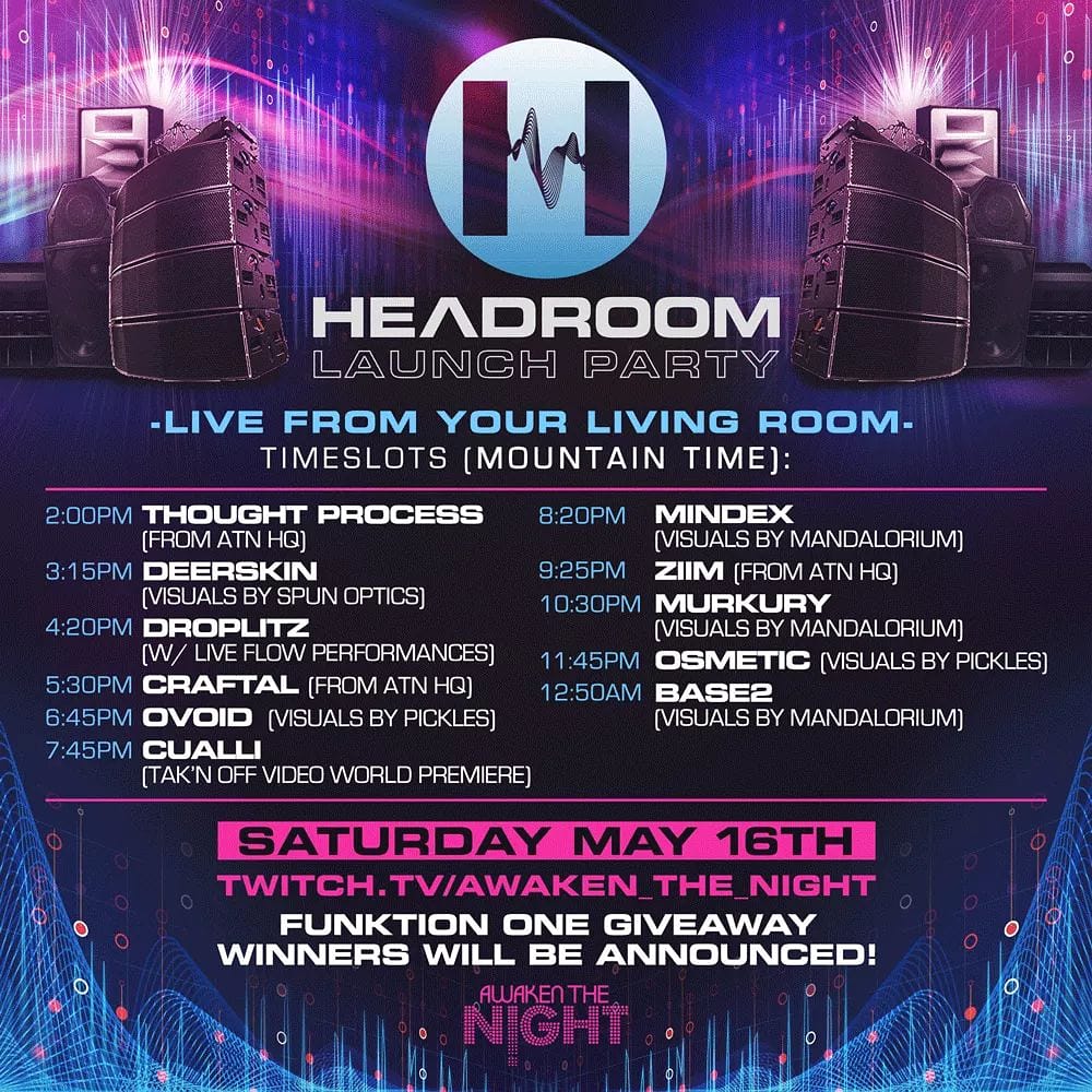deerskinmusic's tweet photo. This Saturday! Headroom Community tingz!
I'm on 3:15pm MST / 4:15pm CT
Headroom Launch Party &amp; Funktion One Giveaway
#DeerTribe https://t.co/d39L99SQpX