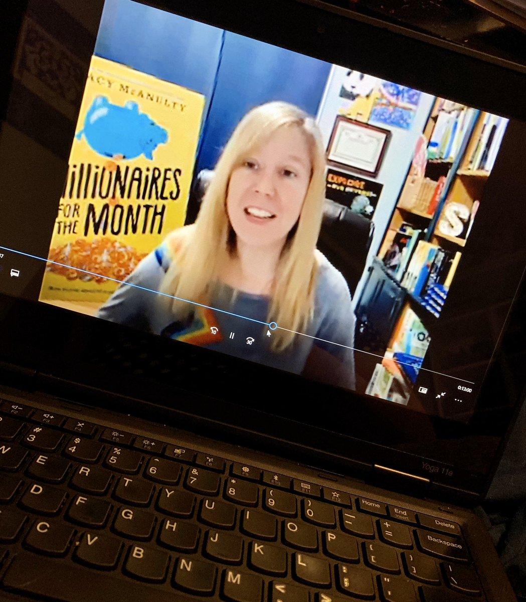 asukelnc's tweet photo. @stacymcanulty thank you so much for the Q& A today! We loved it, and they stayed on 15 minutes after talking about spending 5 million $$! So glad you mentioned @kellyyanghk 👇 are being delivered next week! It was great! 📚❤️📚 #ARCtastic @mclambh https://t.co/r6xyIQbFyb