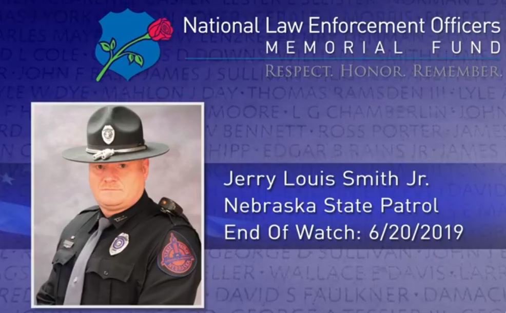 NEStatePatrol's tweet photo. Tonight, Trooper Jerry Smith’s name was read aloud, along with more than 300 others, who have been added to the wall at the National Law Enforcement Memorial.
His family was supposed to be in DC to witness it for themselves.
Please keep them in your hearts tonight. #RIP373 https://t.co/kJtH2c1gzp