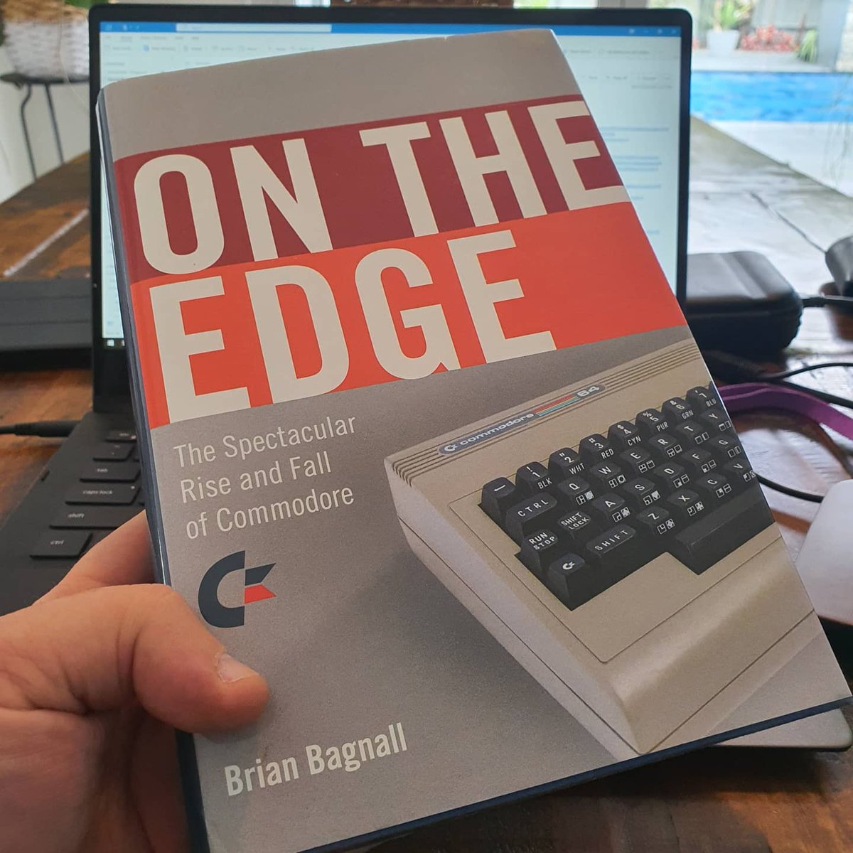 TheTonyHansen's tweet image. Landed my hardcover, @BrianBagnall1 signed copy of On The Edge... Looking forward to 560-odd pages of #commodore64 back story! Now to find his other books... #RetroGaming #retroprogrammer #commodore #commodoreamiga #commodorepet