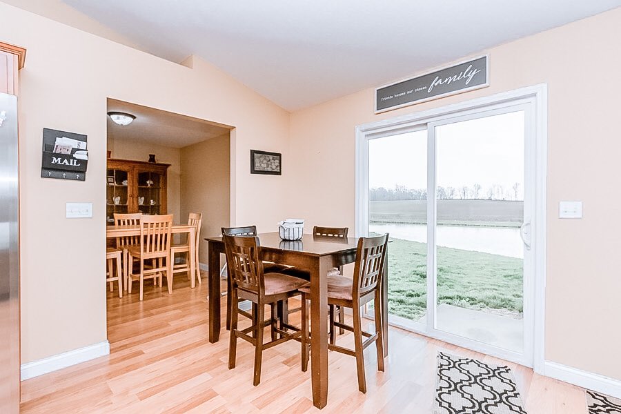 This home gives you DINNER WITH A VIEW every night.
Enjoy your meal while overlooking a beautiful, private pond and almost •2 acres• of land!
•
 7301 E Co Rd 975 N Seymour, IN
Call me today! 812•525•2336