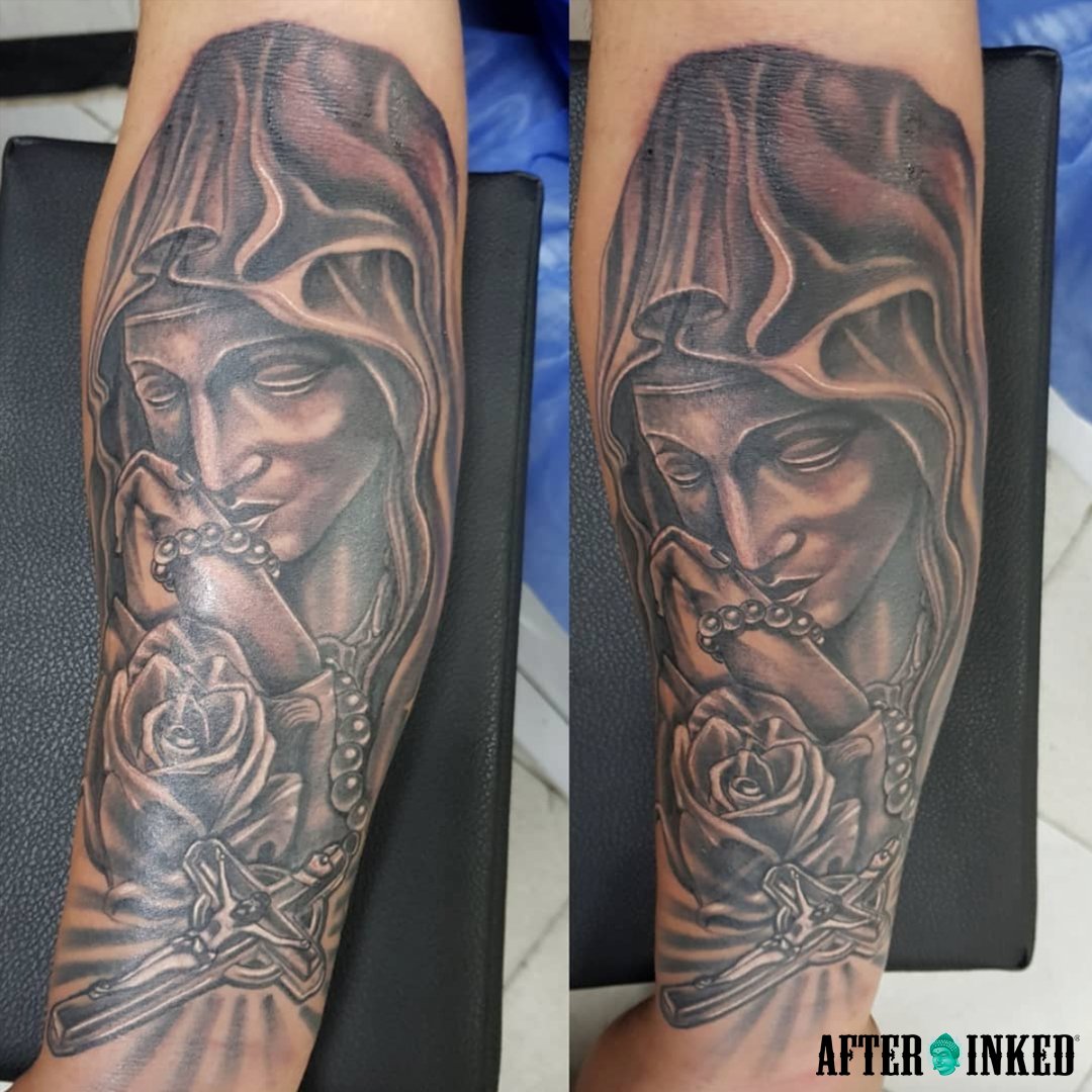 AfterInked's tweet photo. #VirginOfFatima #FatimaVirgin #VirginMary #afterinked #proudusers #formulatedforperfection #afterinkedeveryday #tattooaftercare #vegan #catholic #religious #vintage #religiousart #catholictradition #catholicart #blessedvirginmary #leoalvatat #insomnio.tattoo #storejulioc https://t.co/SpFB9c4bU5