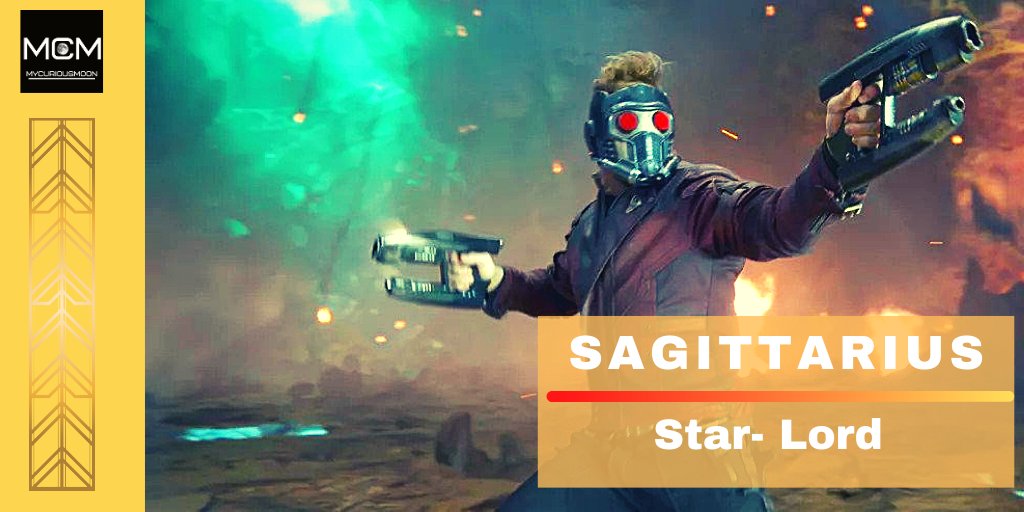 mycuriousmoon's tweet photo. #Sagittarians are enthusiastic, optimistic, & philosophical while also reckless individuals with an uncontrollable thirst for adventure just as #StarLord aka #PeterQuill https://t.co/GDKp29d0M0
#MyCuriousMoon #AvengersWorld #AvengersZodiacSign #AvengersSunSign #StarLordSunSign https://t.co/MP2g8gQfIO