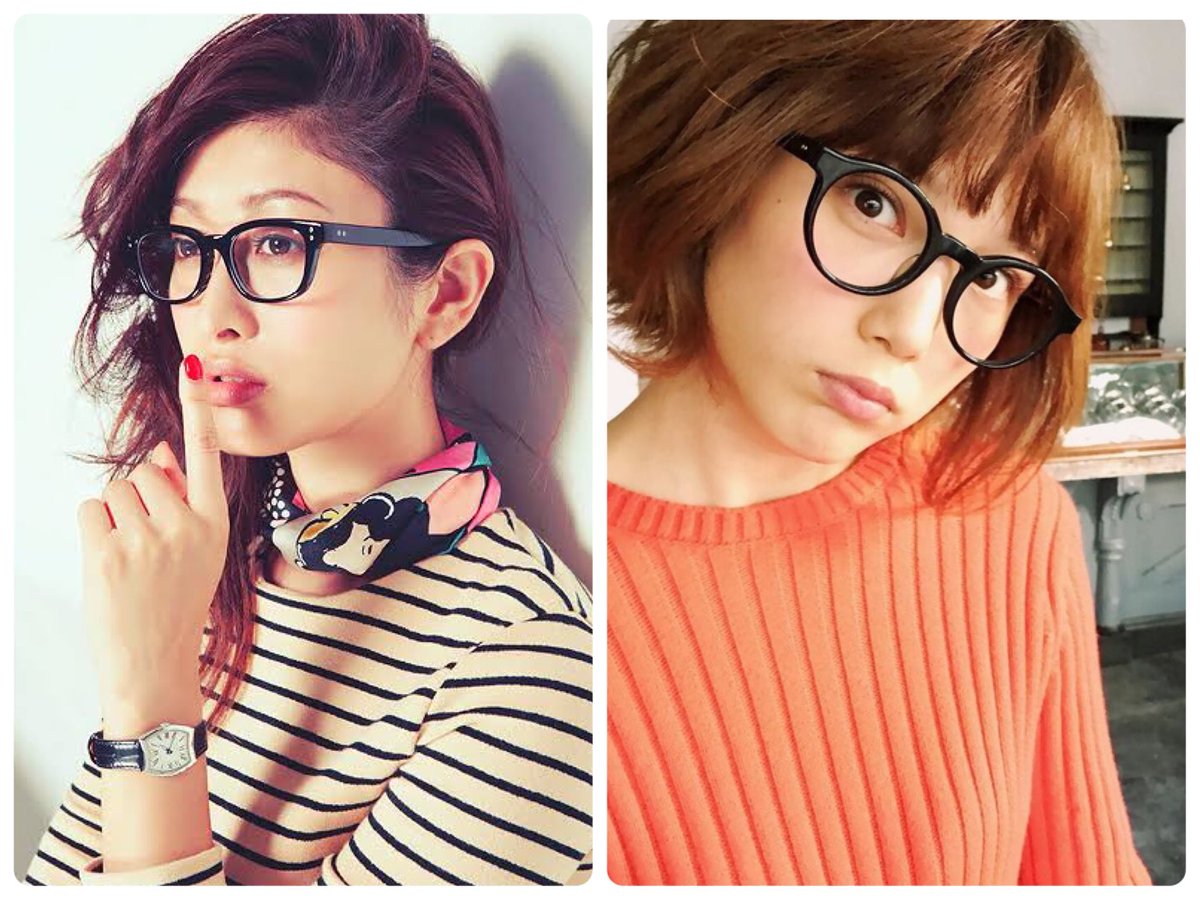 アネモネ 目の下の長さが目立つ面長さんは縦幅のあるメガネで短縮かつ華やかに Ex まぁたそ 目の下の余白がメガネで埋まる 口までの距離が短く見える 細めのフレームで主張しすぎず顔と調和 薄い顔の人は華やかに 太いフレームはメガネの印象が