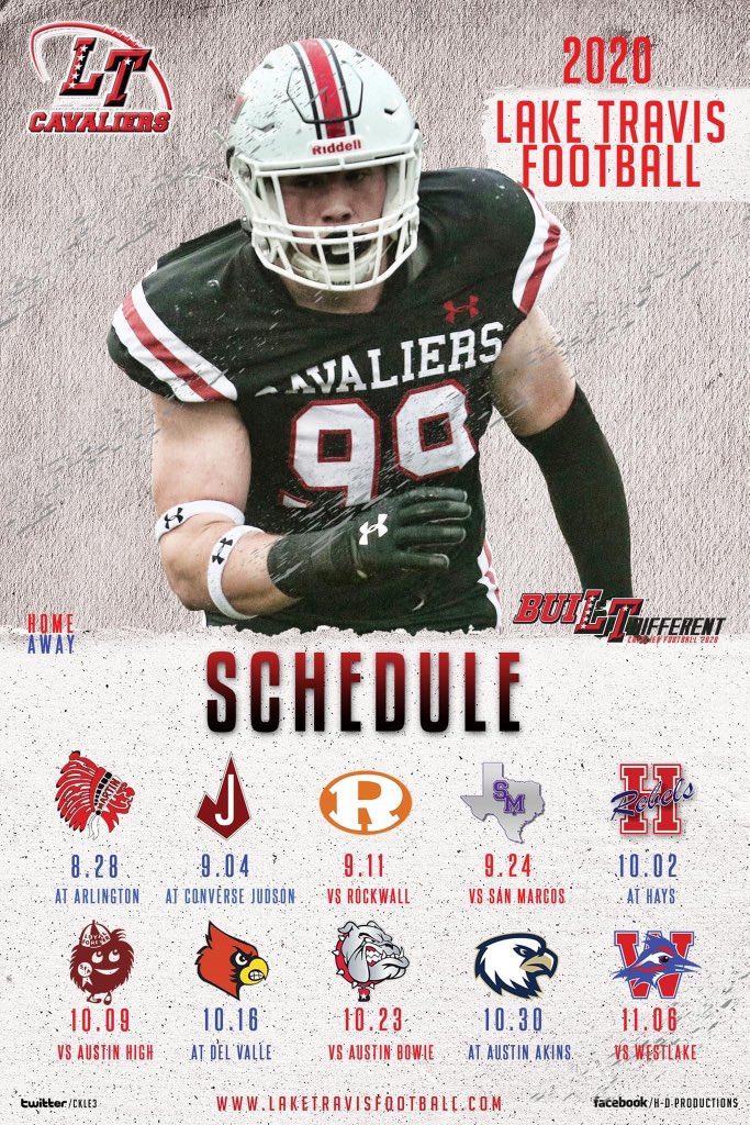 Lake Travis Football Schedule 2022 Lake Travis Football On Twitter: "2020 Schedules With Your Favorite Cav  Player Are Available Now ! See Our Fb Page For Details !  Https://T.co/Tbmt1Dezvv" / Twitter