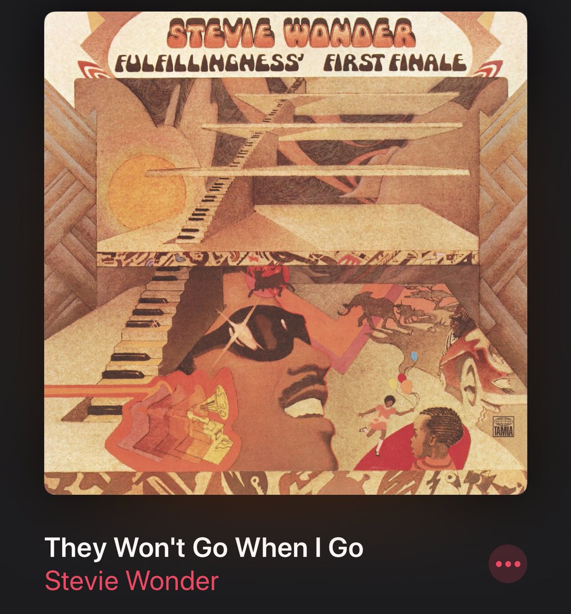 Y’all ready for my Stevie Wonder thread?I’ll begin with “They Won’t Go When I Go”. It’s dramatic and emotional. About ones death and heavenly return. The vocals have so much depth. Perfectly written. A perfect song.