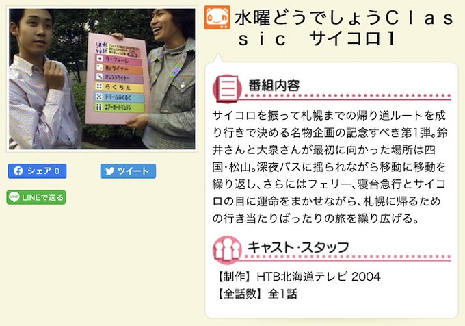 水曜どうでしょう の評価や評判 感想など みんなの反応を1週間ごとにまとめて紹介 ついラン