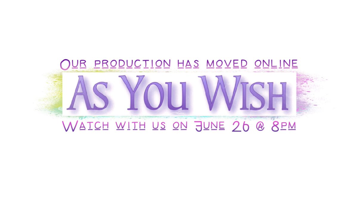 theatrixbc's tweet photo. Even our spring production is moving online! Join us for a watch party 🎉 #online #Facebook Live #YouTube  https://t.co/Uu5awZ4vTG https://t.co/s65qULeAZT