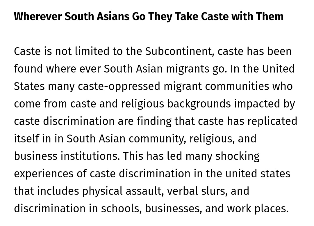 Wherever Indians go, they take the caste system with them.This is an excerpt from the Equality Labs survey report.