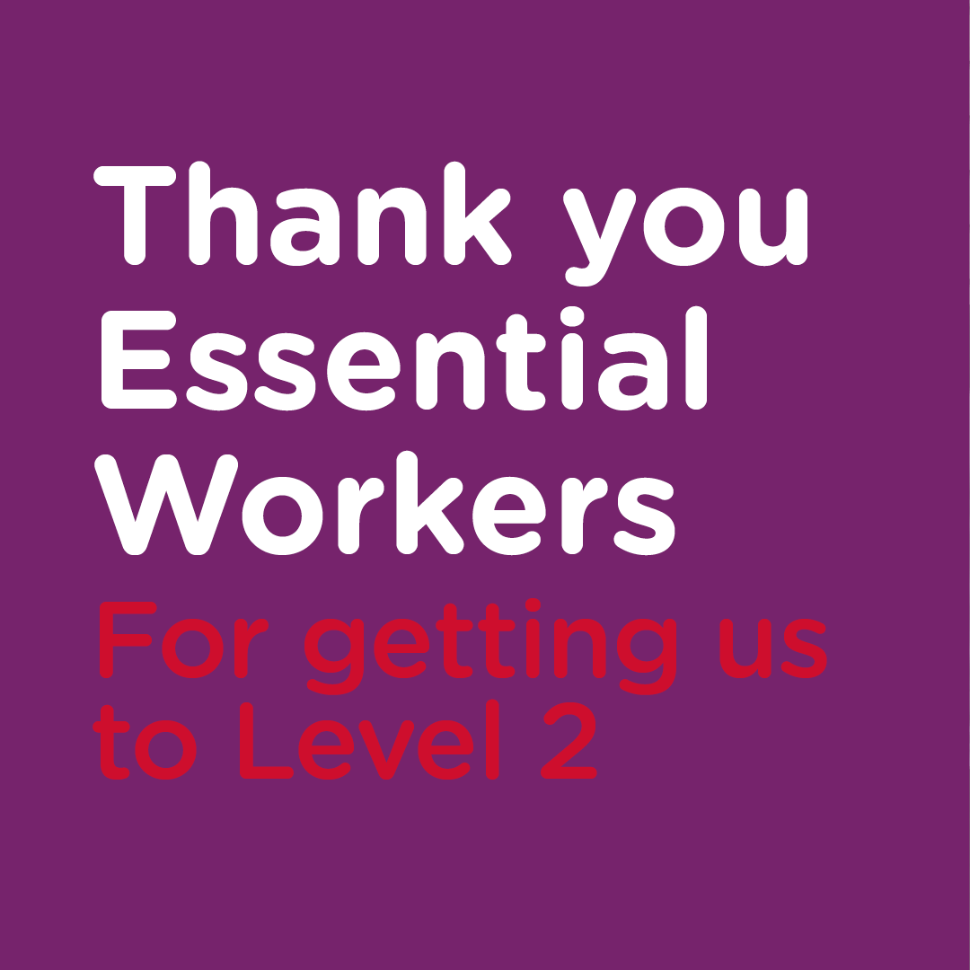 our_nz's tweet photo. Welcome to Alert Level 2 everyone! While L2 comes with more freedom, don't forget that restrictions are still in place.

And even more - don't forget the hard work of our essential workers who helped us get through Levels 3 and 4

#OurPeopleMatter #EssentialWorkers #COVID19nz https://t.co/TFJdFNi9xD