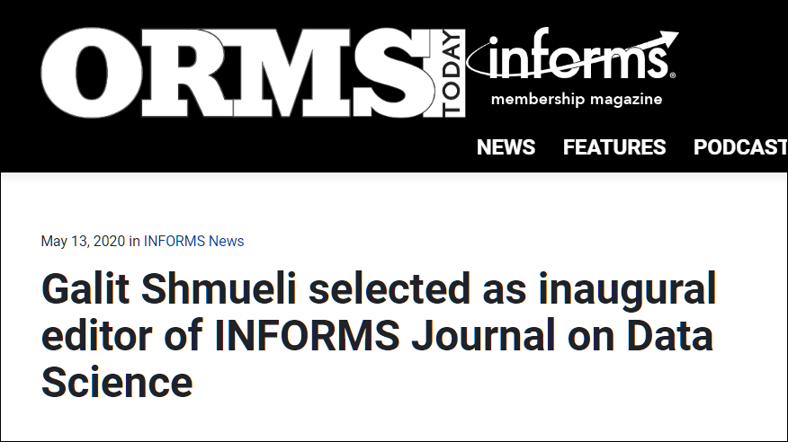 I'm excited to share my new role as inaugural editor of <a href="/INFORMS/">INFORMS</a>' newest journal, 𝗜𝗡𝗙𝗢𝗥𝗠𝗦 𝗝𝗼𝘂𝗿𝗻𝗮𝗹 𝗼𝗻 𝗗𝗮𝘁𝗮 𝗦𝗰𝗶𝗲𝗻𝗰𝗲 (𝗜𝗝𝗗𝗦)

pubsonline.informs.org/do/10.1287/orm…