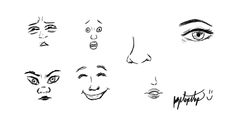 PopTopStop's tweet photo. trying to branch out on expressions, eyes, and different types of noses. https://t.co/0m4wcD2gt2