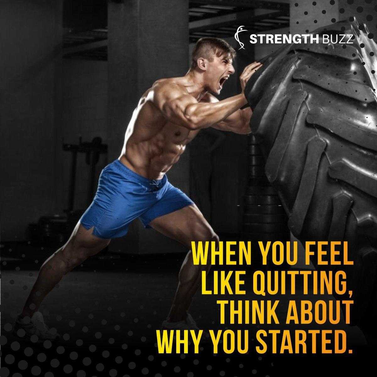 StrengthBuzz's tweet photo. When you feel like quitting, think about why you started.
.
.
.
#Fitness #FitnessMotivation #Motivation #Abs #Health #Strength #Bicep #Muscle #Gym #Workout #FitnessLife #MorningMotivation #ThursdayMotivation #StrengthBuzz https://t.co/kSH4Qxlg3g