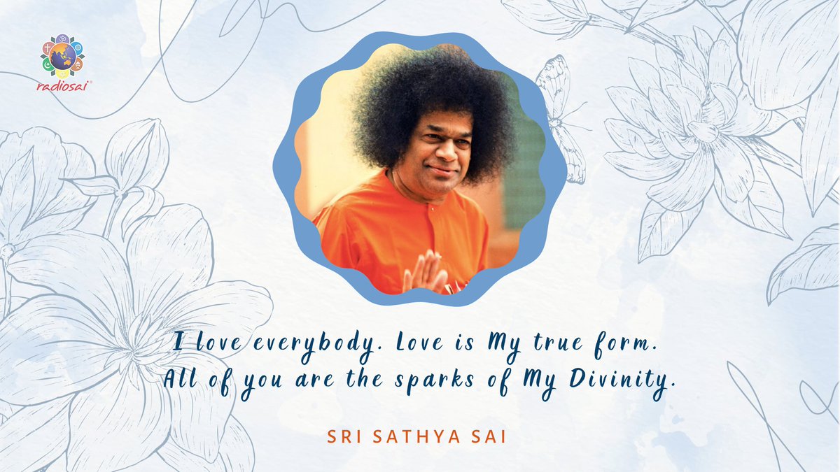 TheSathyaSai's tweet photo. #SriSathyaSai 
#GoodMorningWithSai
#StartTheDayWithSai
#MorningSaiVibes 
#SaiMotivation https://t.co/mdhMKsNQzy