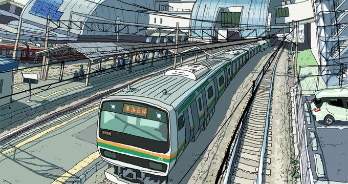 「建物 電車」のTwitter画像/イラスト(人気順)