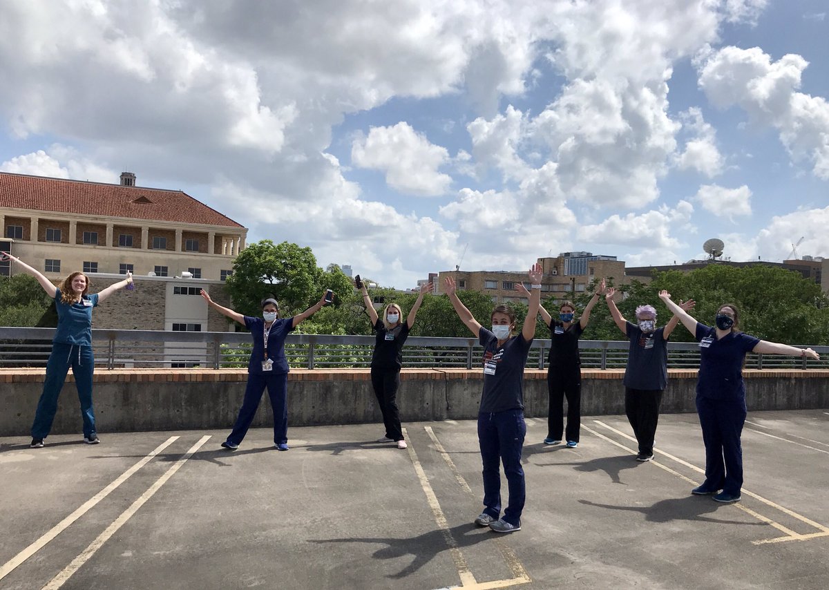 jessicaklima's tweet photo. @AFThunderbirds Enjoyed today’s #AmericaStrong flyover of Austin with some of the best medical staff from @Healthyhorns University Health Services @UTAustin on the front lines battling #COVID. #AFThunderbirds #InThisTogether @KUT @kvue @kxan https://t.co/pYAAHiVnLT